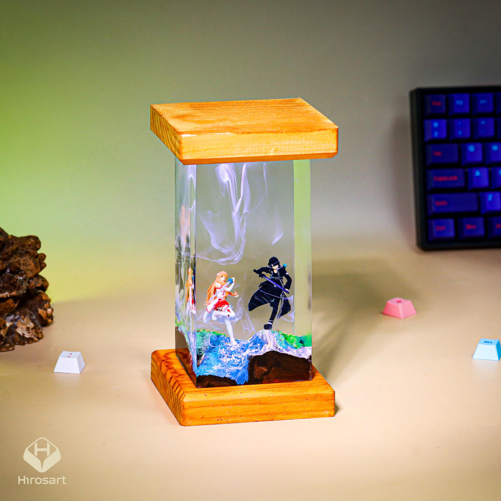 Kirito and Asuna Sword Art Online Epoxy Night Light - Image 5