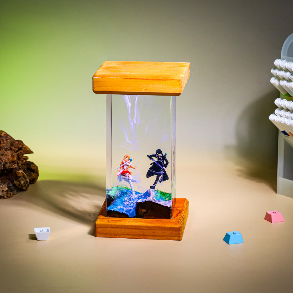 Kirito and Asuna Sword Art Online Epoxy Night Light - Image 4