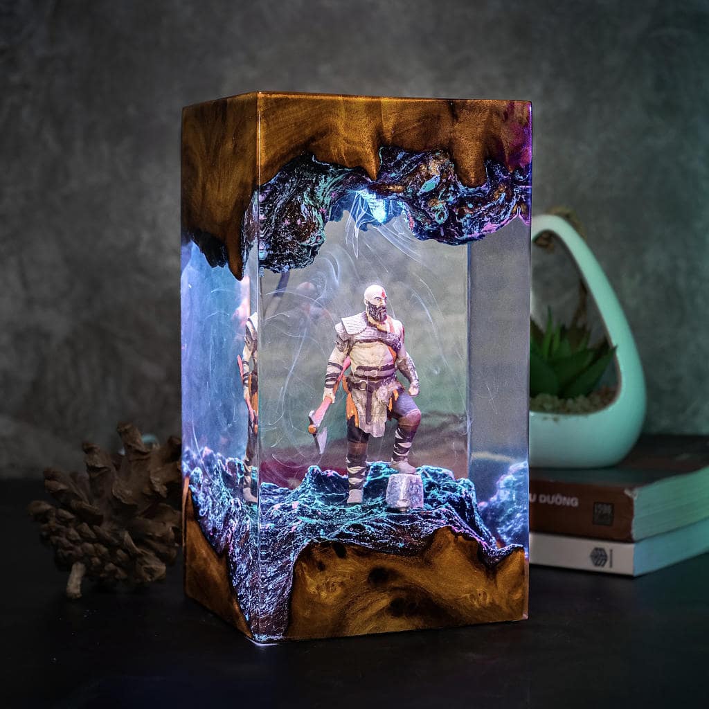 Kratos God of War Epoxy Lamp Ver 2 - Image 3