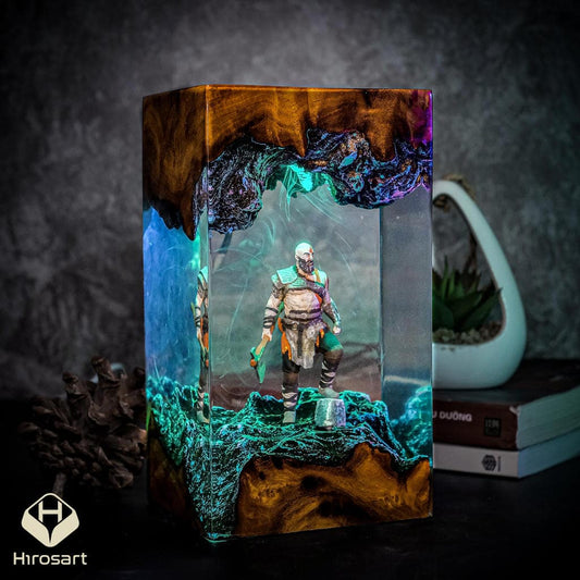 Kratos God of War Epoxy Lamp Ver 2