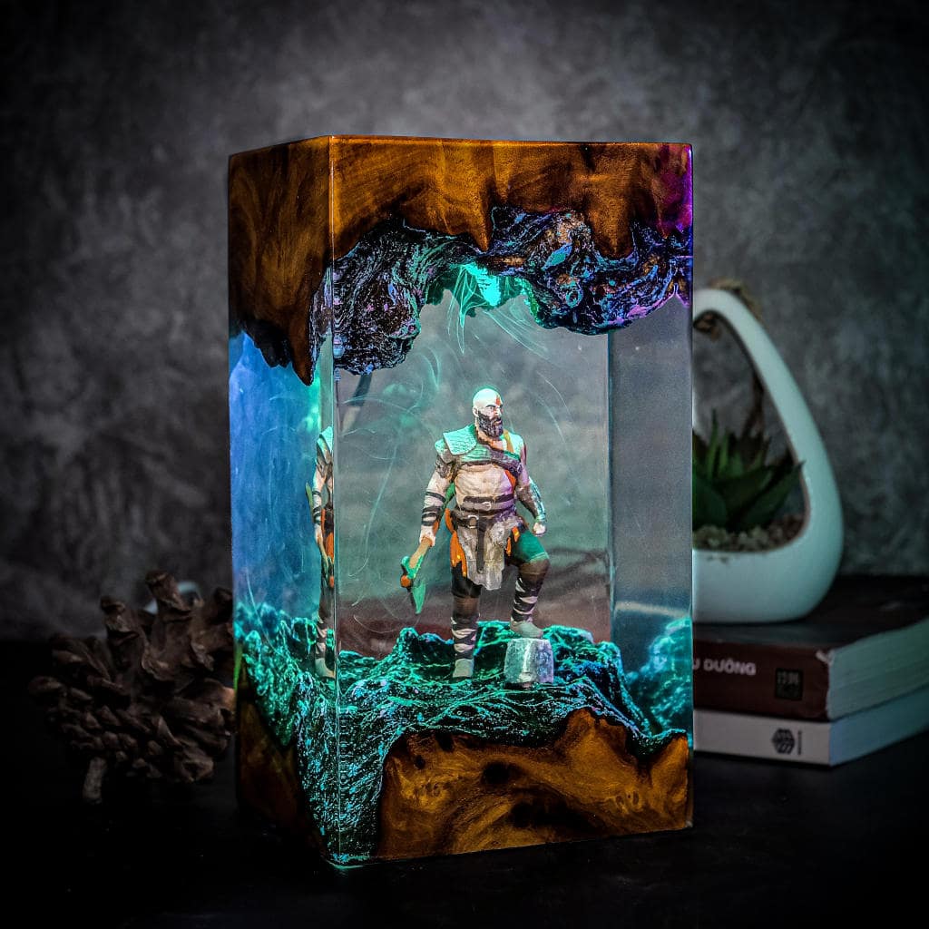 Kratos God of War Epoxy Lamp Ver 2 - Image 2