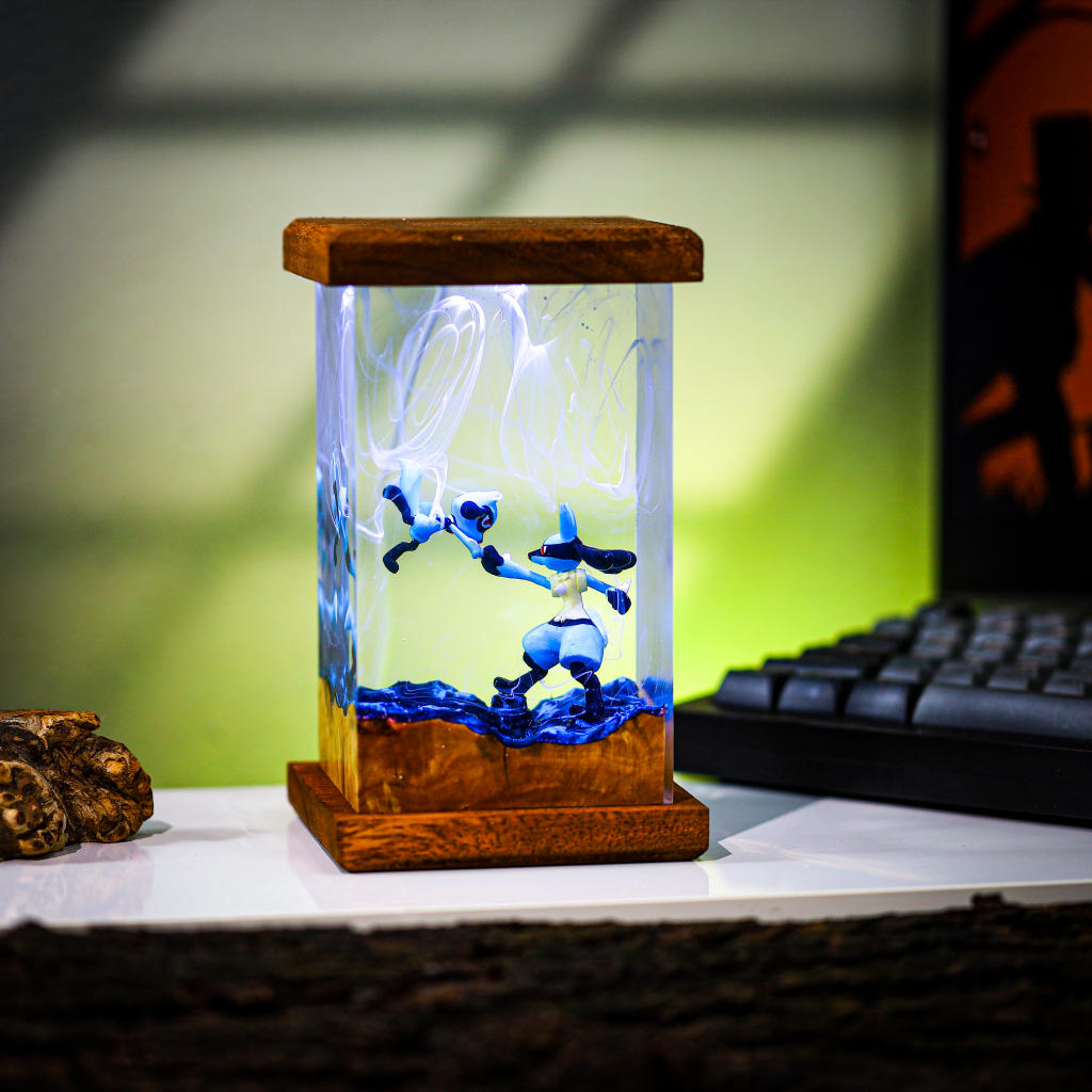 Lucario and Riolu Pokemon Lamp - Image 4