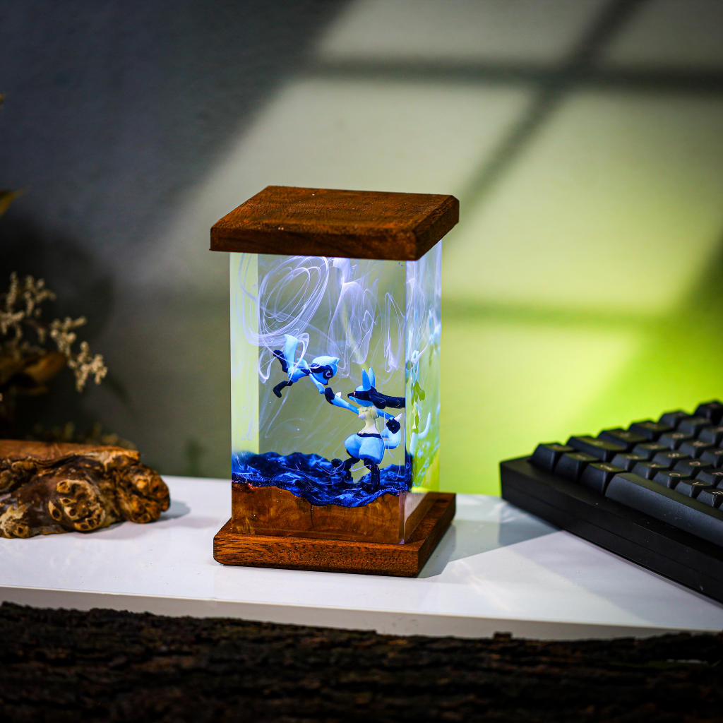 Lucario and Riolu Pokemon Lamp - Image 5
