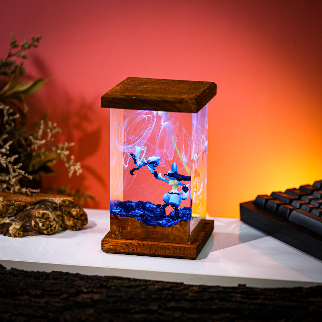 Lucario and Riolu Pokemon Lamp - Image 9
