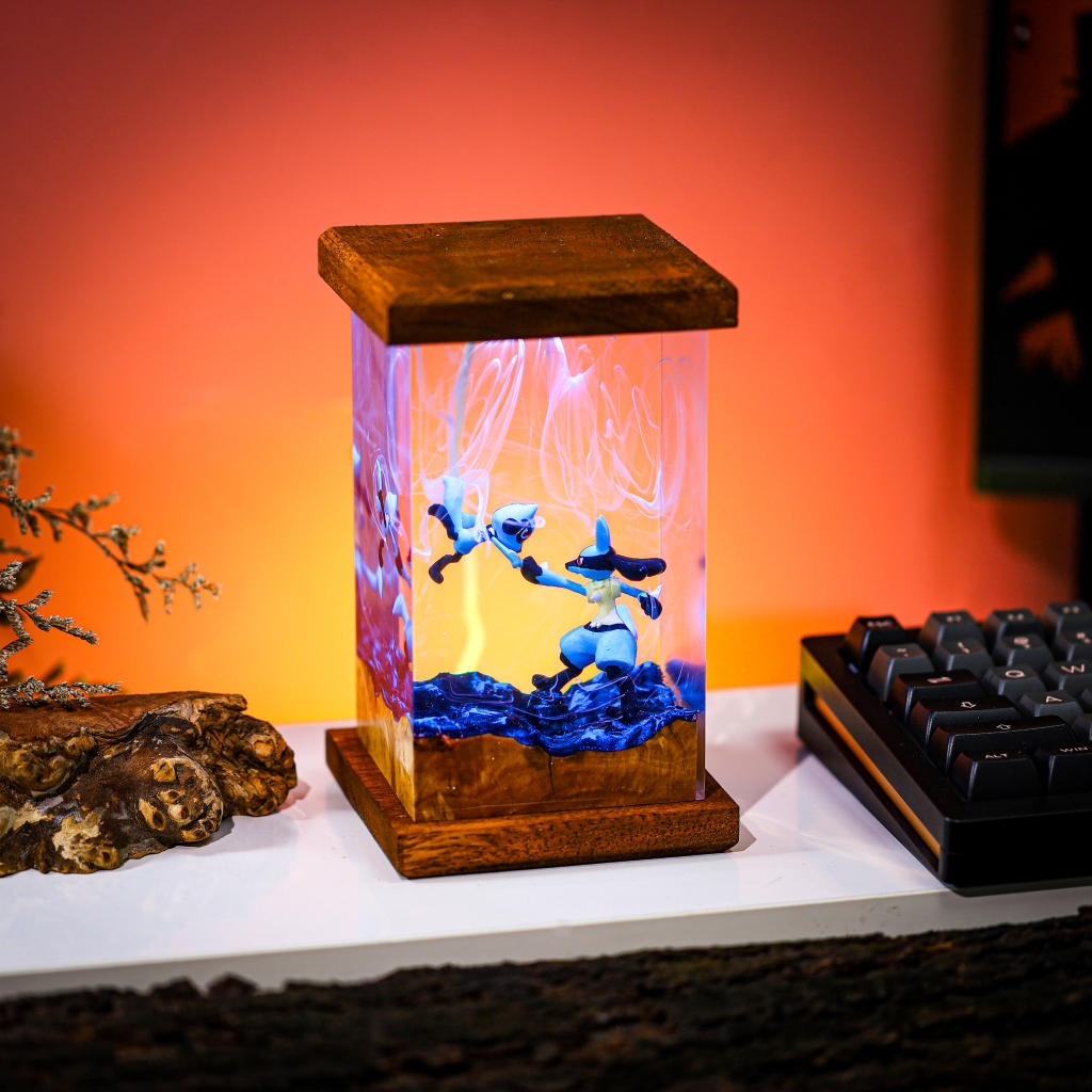 Lucario and Riolu Pokemon Lamp - Image 8