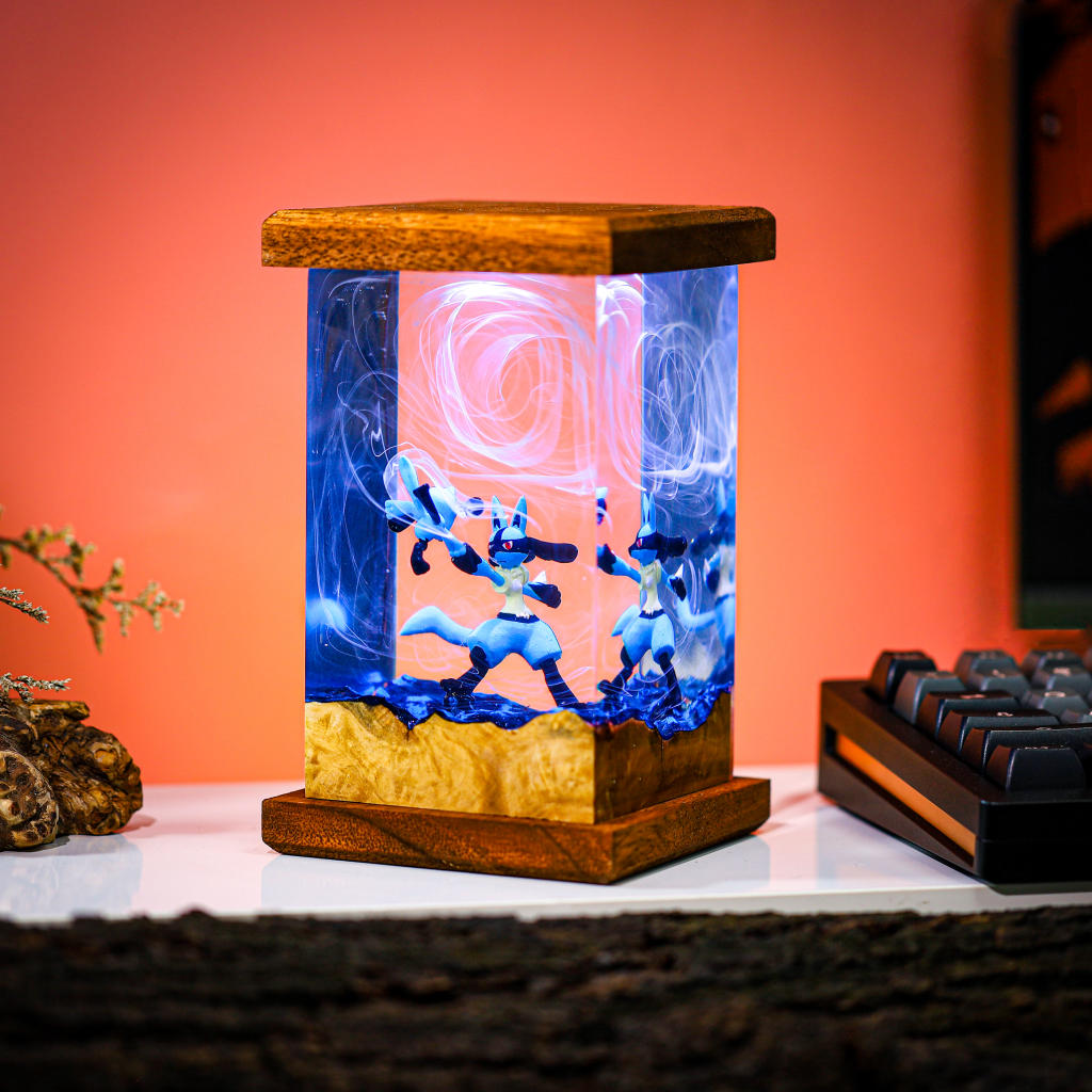 Lucario and Riolu Pokemon Lamp - Image 7