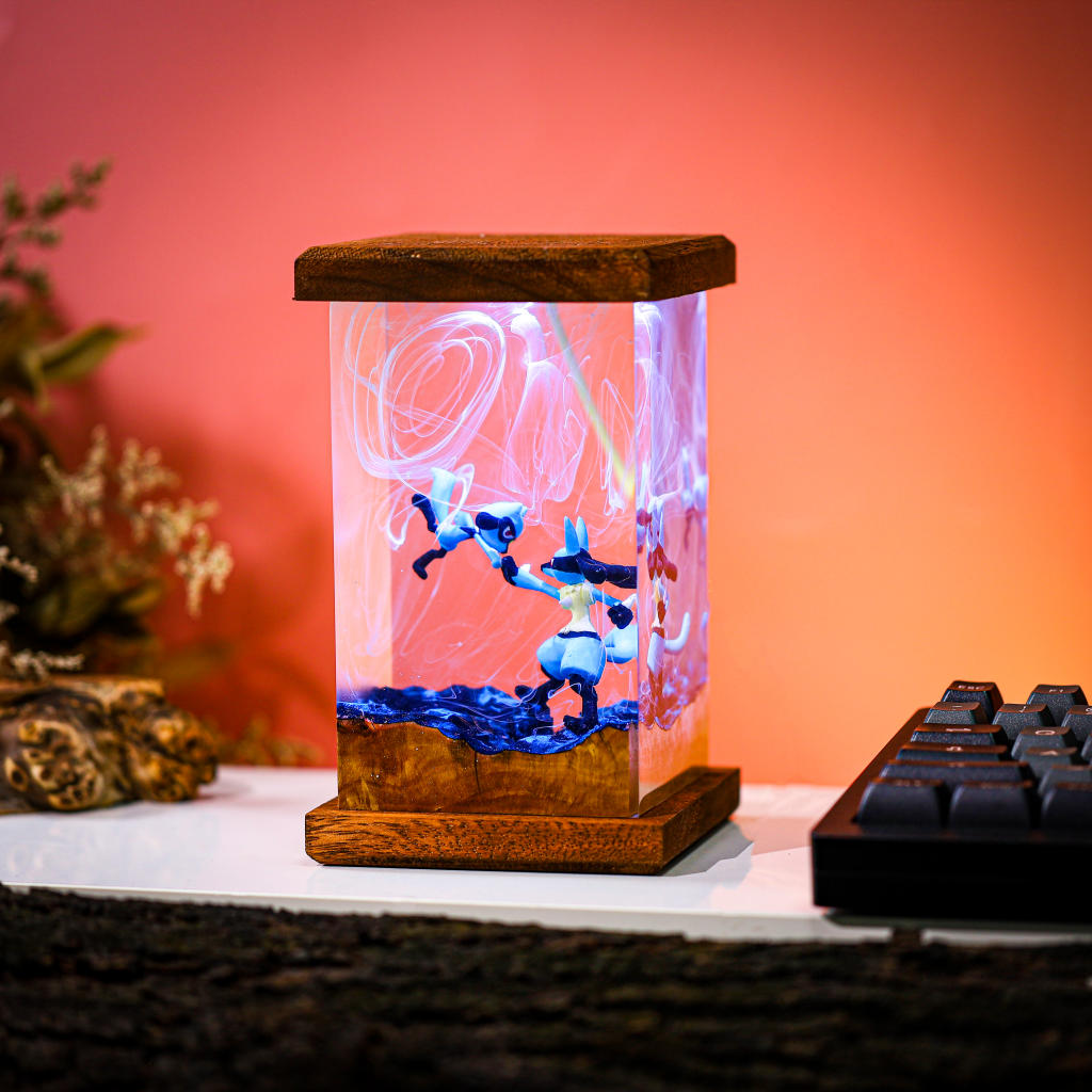 Lucario and Riolu Pokemon Lamp - Image 6