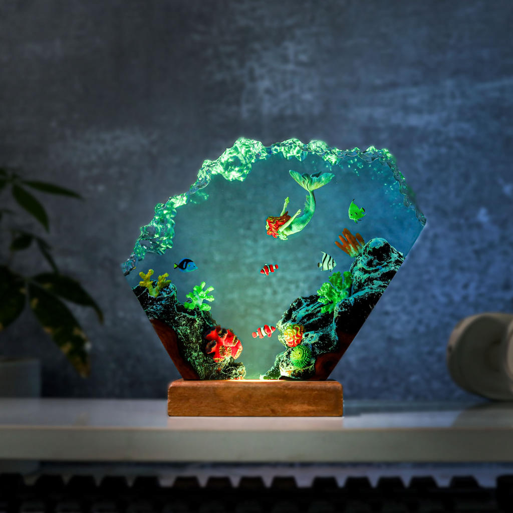 Mermaid in Coral Reef Night Light Ver 2 - Image 4