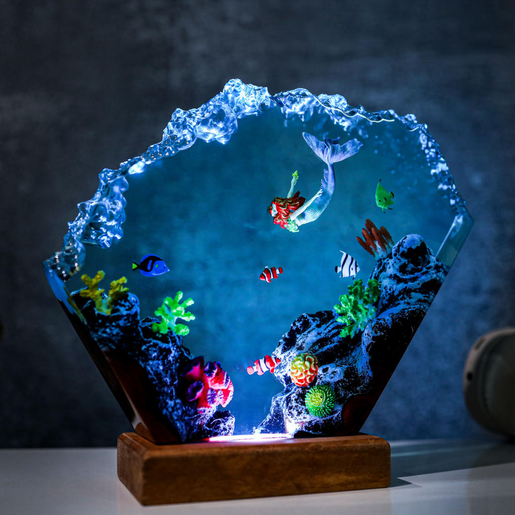 Mermaid in Coral Reef Night Light Ver 2 - Image 5