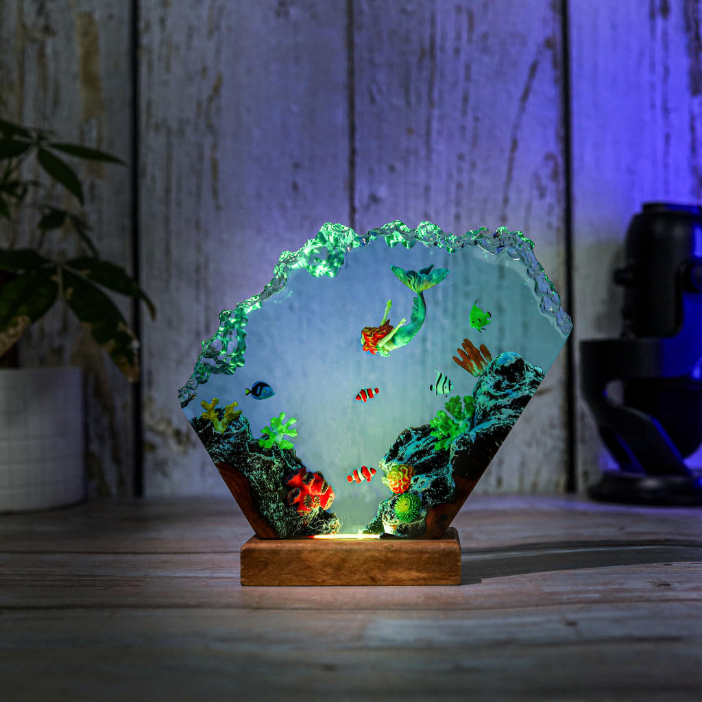 Mermaid in Coral Reef Night Light Ver 2 - Image 7