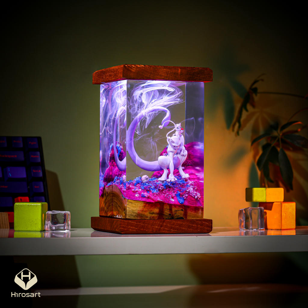 MEW and MEWTWO Epoxy Lamp - Image 6