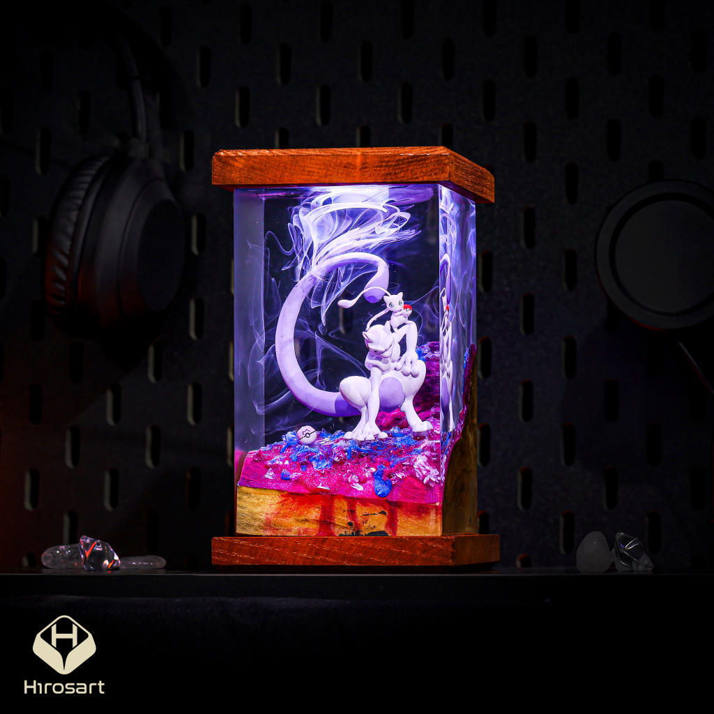 MEW and MEWTWO Epoxy Lamp - Image 3