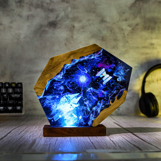 Millennium Falcon Spaceship Galaxy Night Light Ver 2 - Image 2