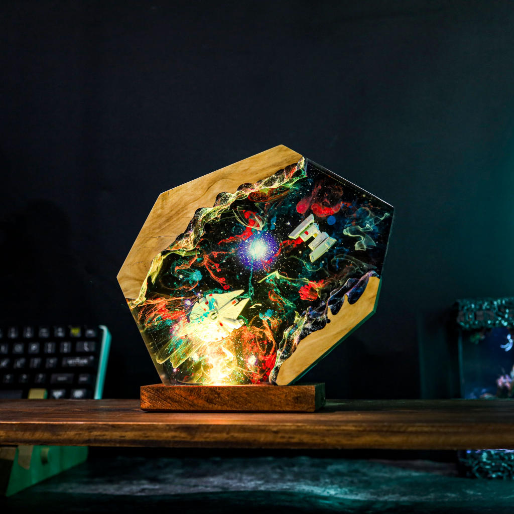 Millennium Falcon Spaceship Galaxy Night Light Ver 2 - Image 5