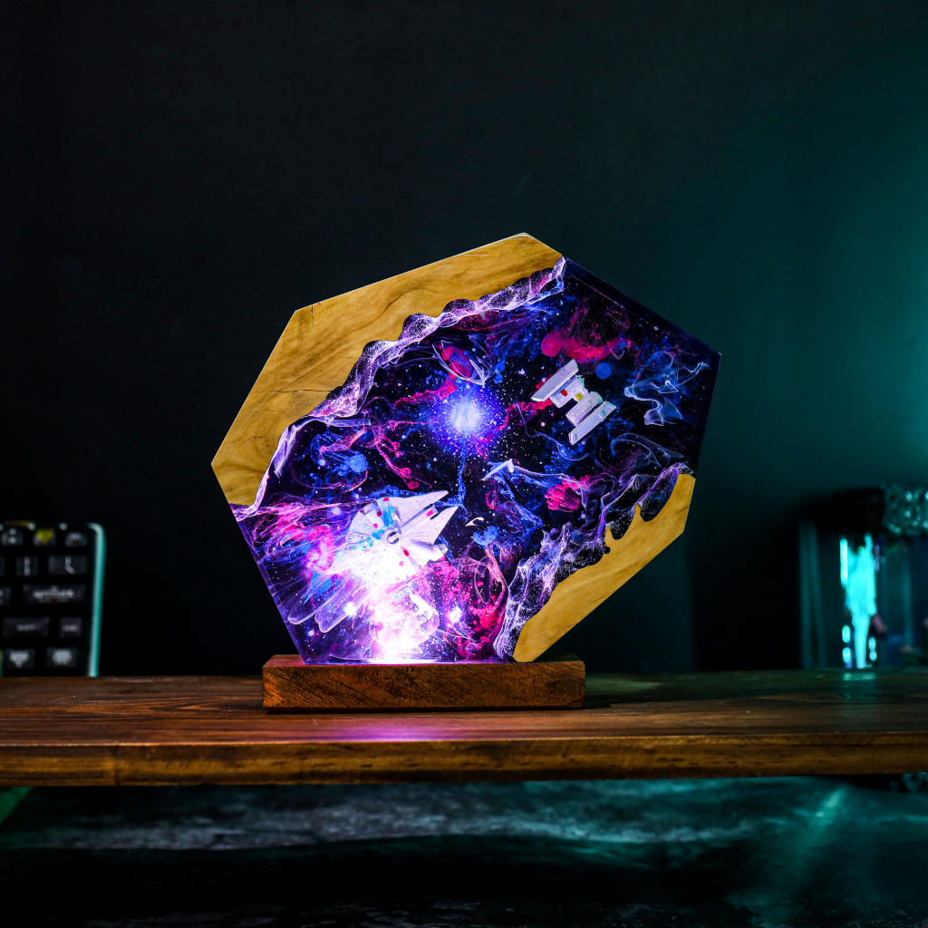 Millennium Falcon Spaceship Galaxy Night Light Ver 2 - Image 8