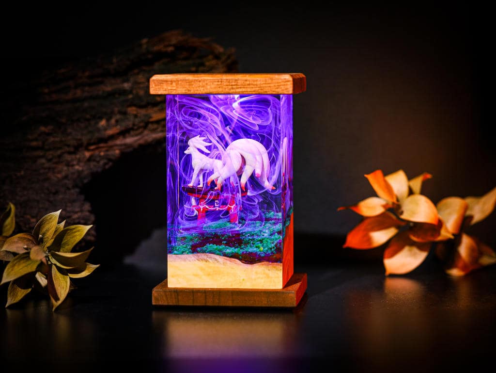 Ninetales Pokemon Epoxy Lamp - Image 3