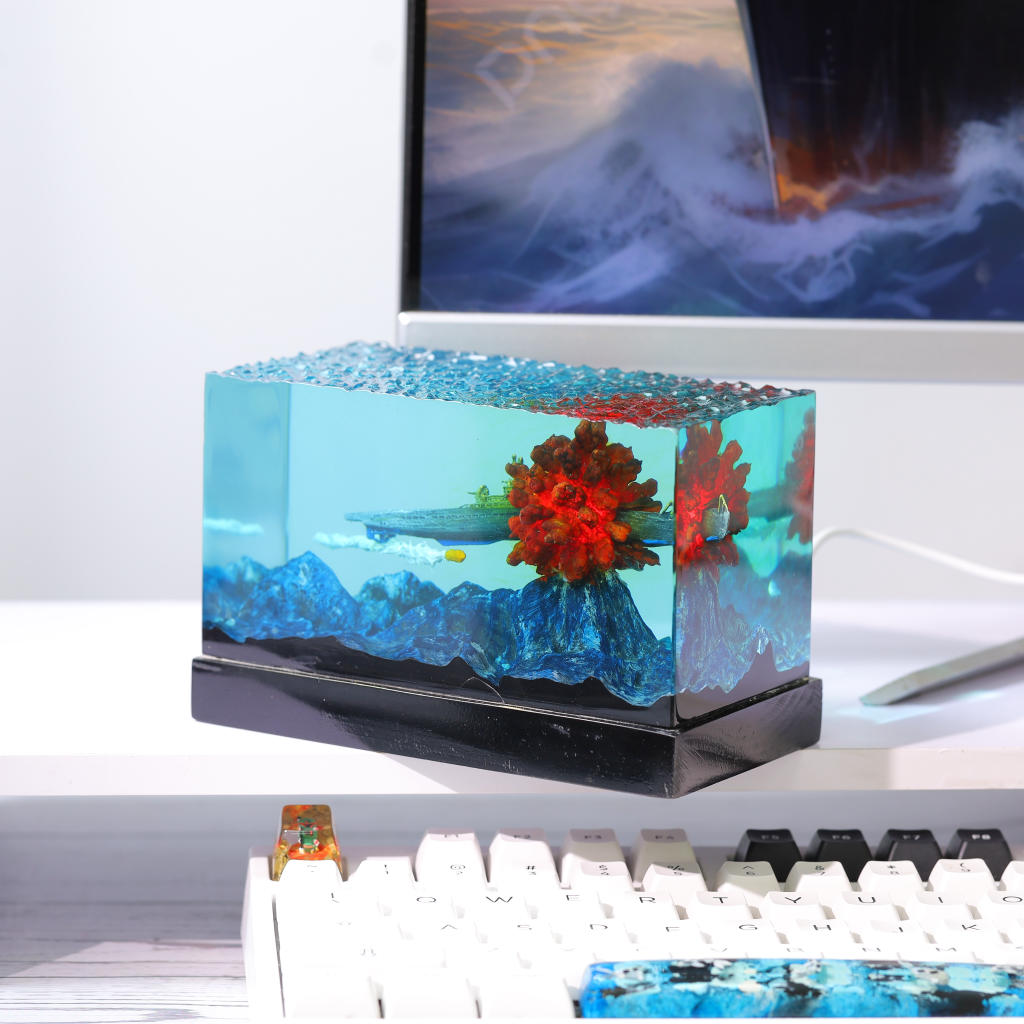 Nuclear Submarine Attacked Diorama Night Light - Image 3