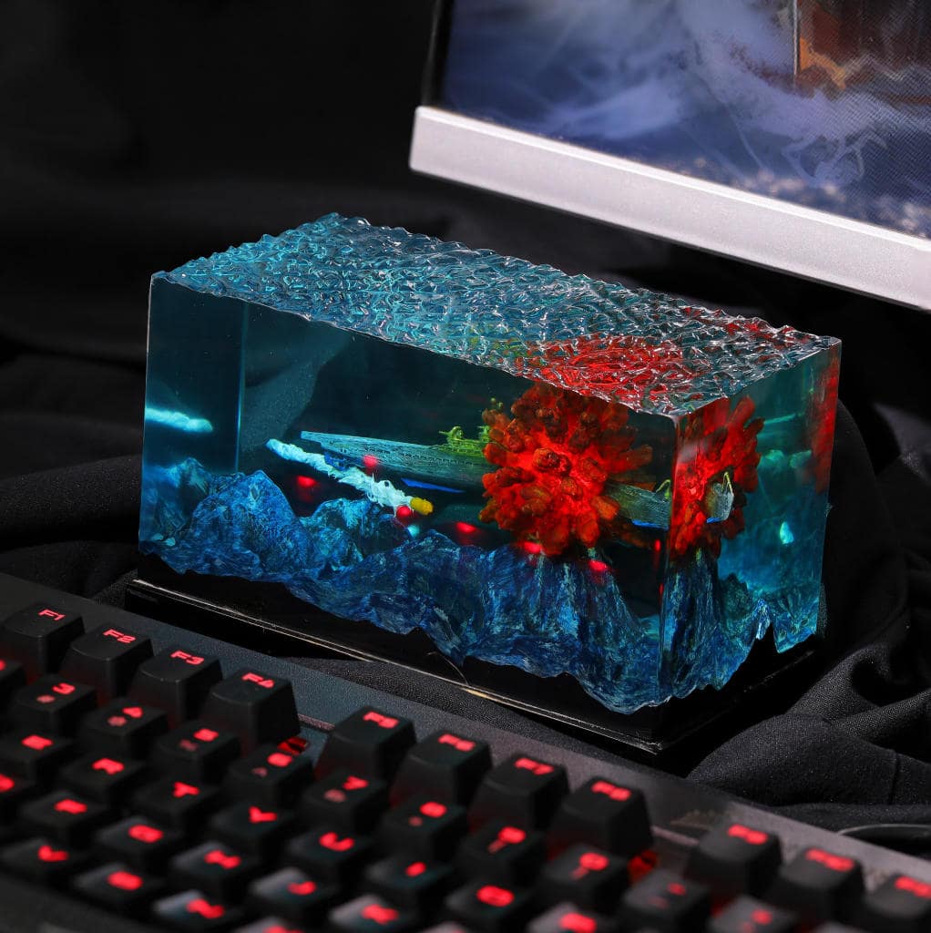 Nuclear Submarine Attacked Diorama Night Light - Image 4