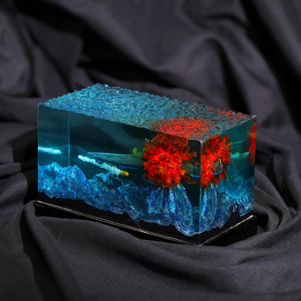 Nuclear Submarine Attacked Diorama Night Light - Image 5
