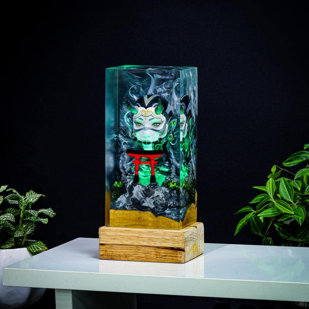 Oni Mask and Torii Gate Night Lamp - Image 6