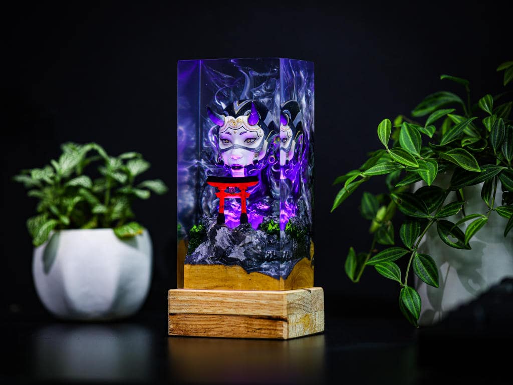 Oni Mask and Torii Gate Night Lamp - Image 9