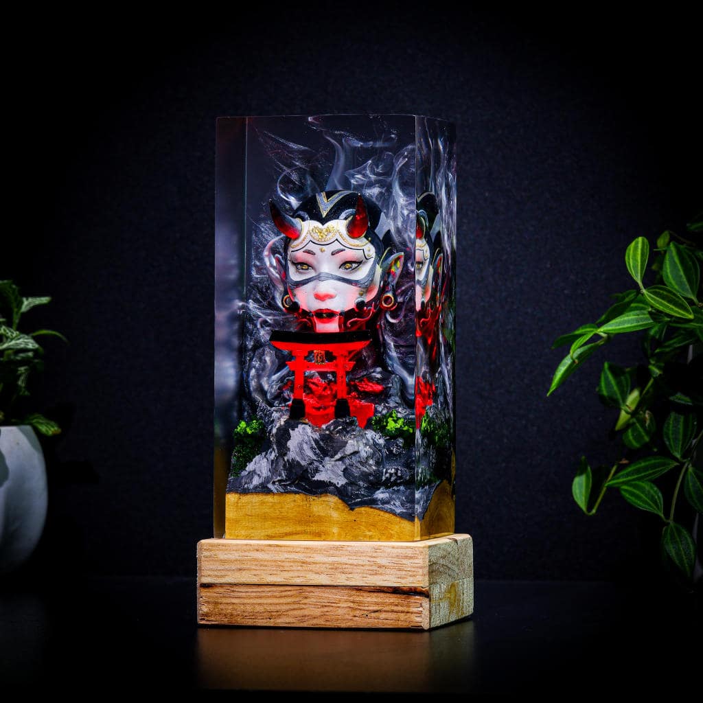 Oni Mask and Torii Gate Night Lamp - Image 5
