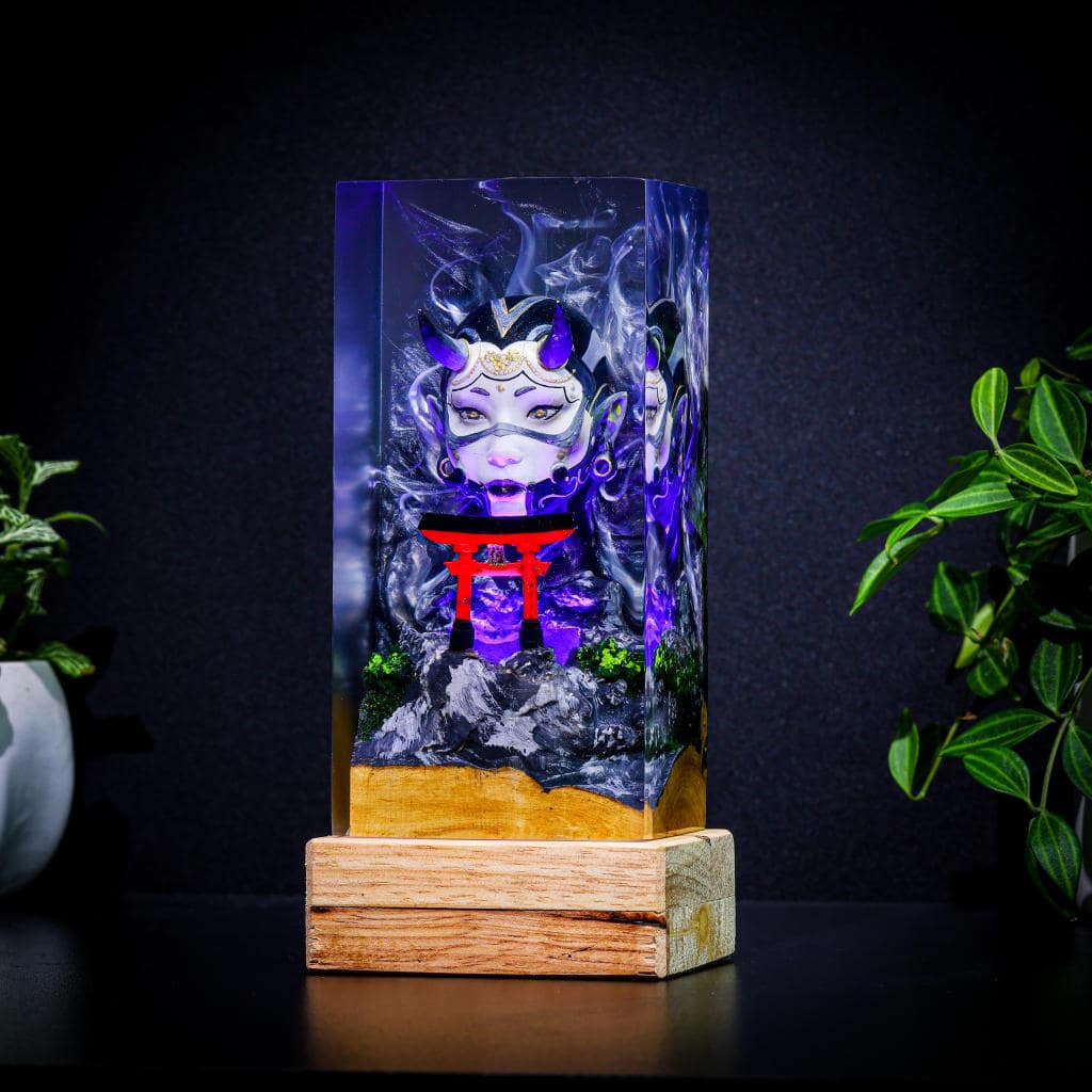 Oni Mask and Torii Gate Night Lamp - Image 8