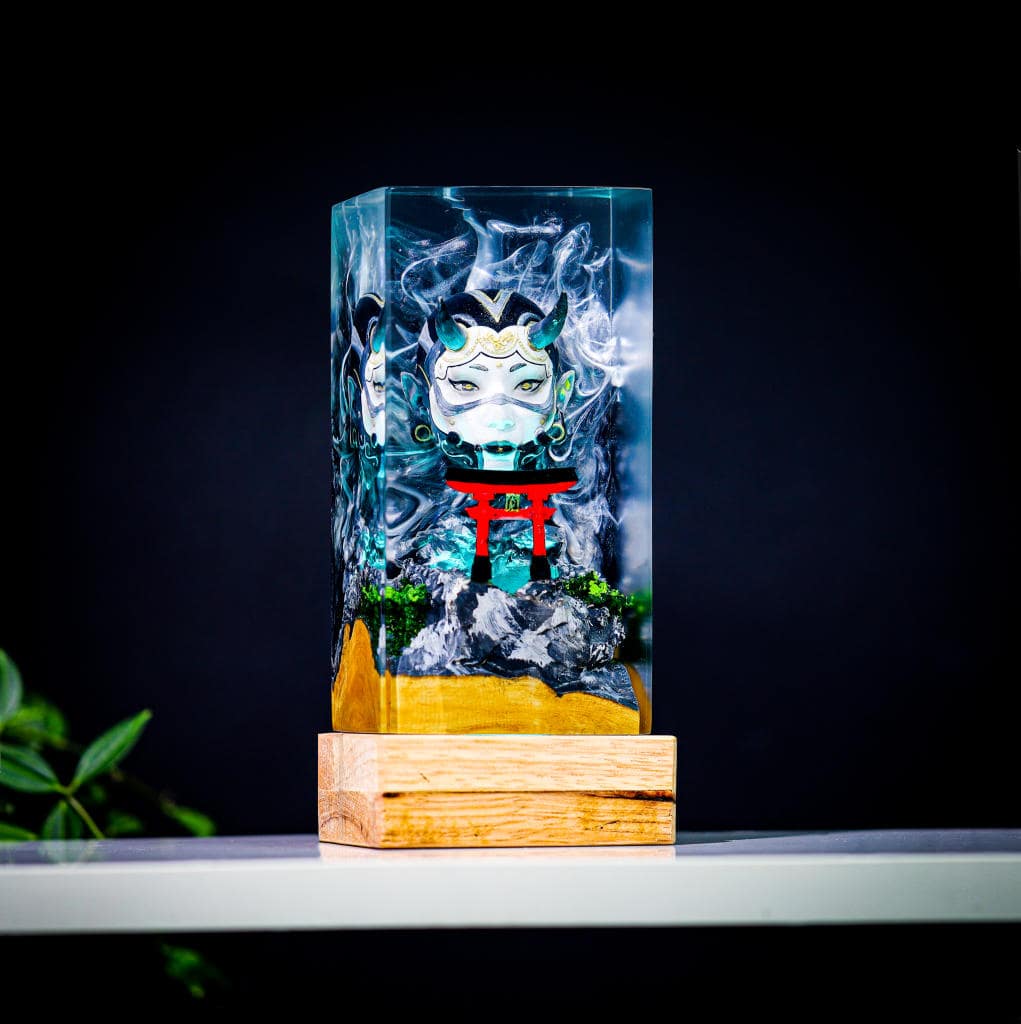 Oni Mask and Torii Gate Night Lamp - Image 4