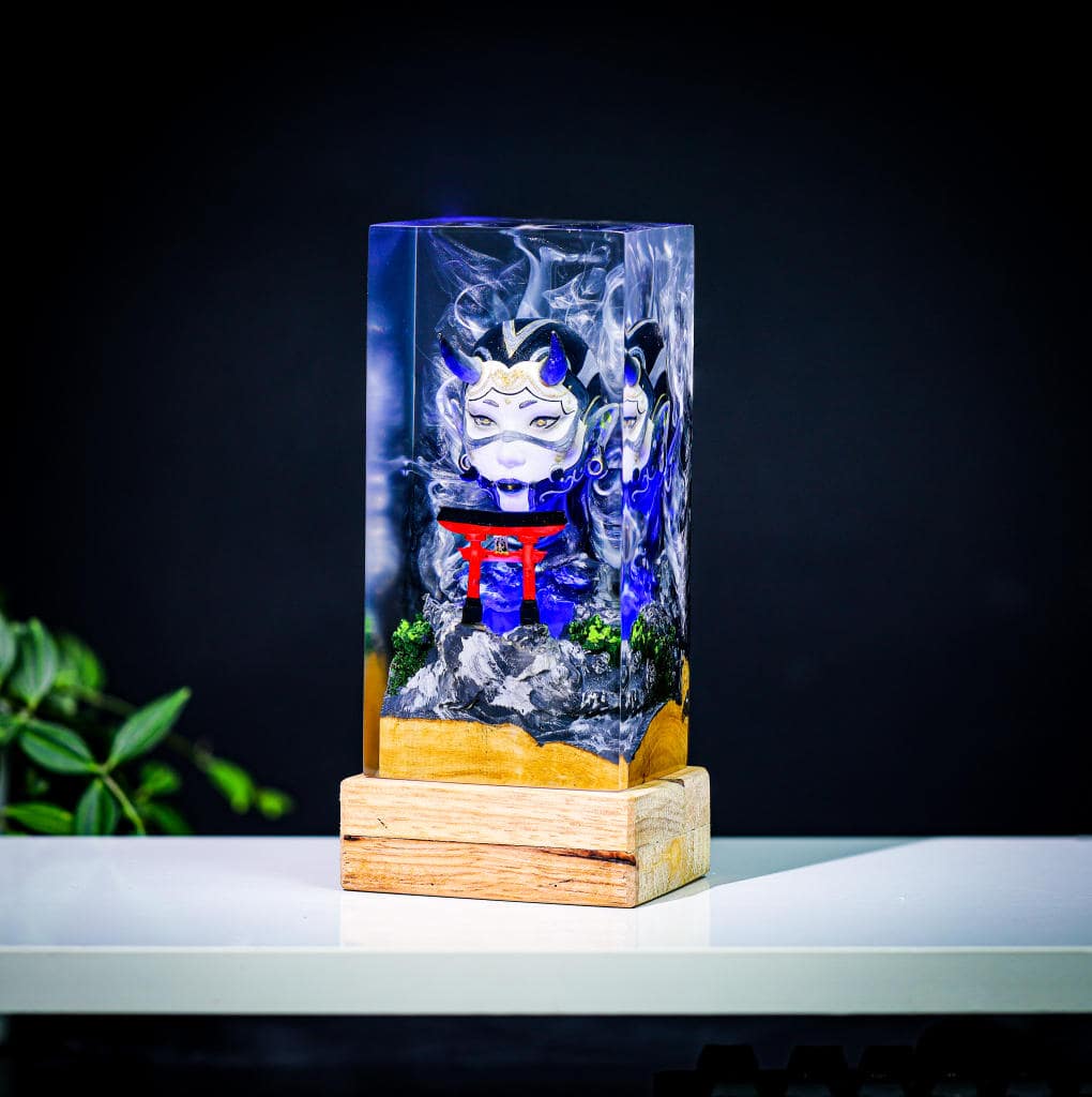 Oni Mask and Torii Gate Night Lamp - Image 3