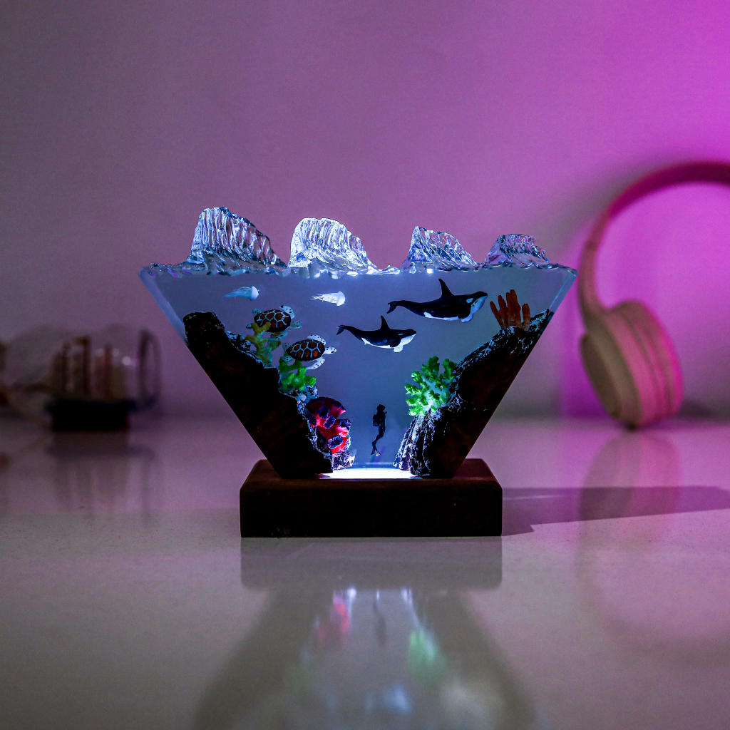Orca and Sea Turtle Night Light Ver 2 - Image 2