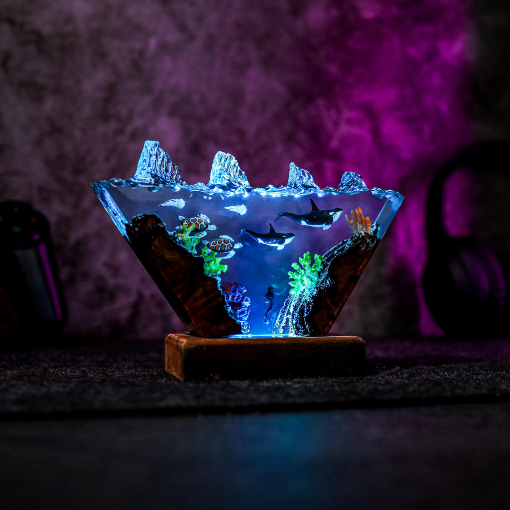 Orca and Sea Turtle Night Light Ver 2 - Image 11