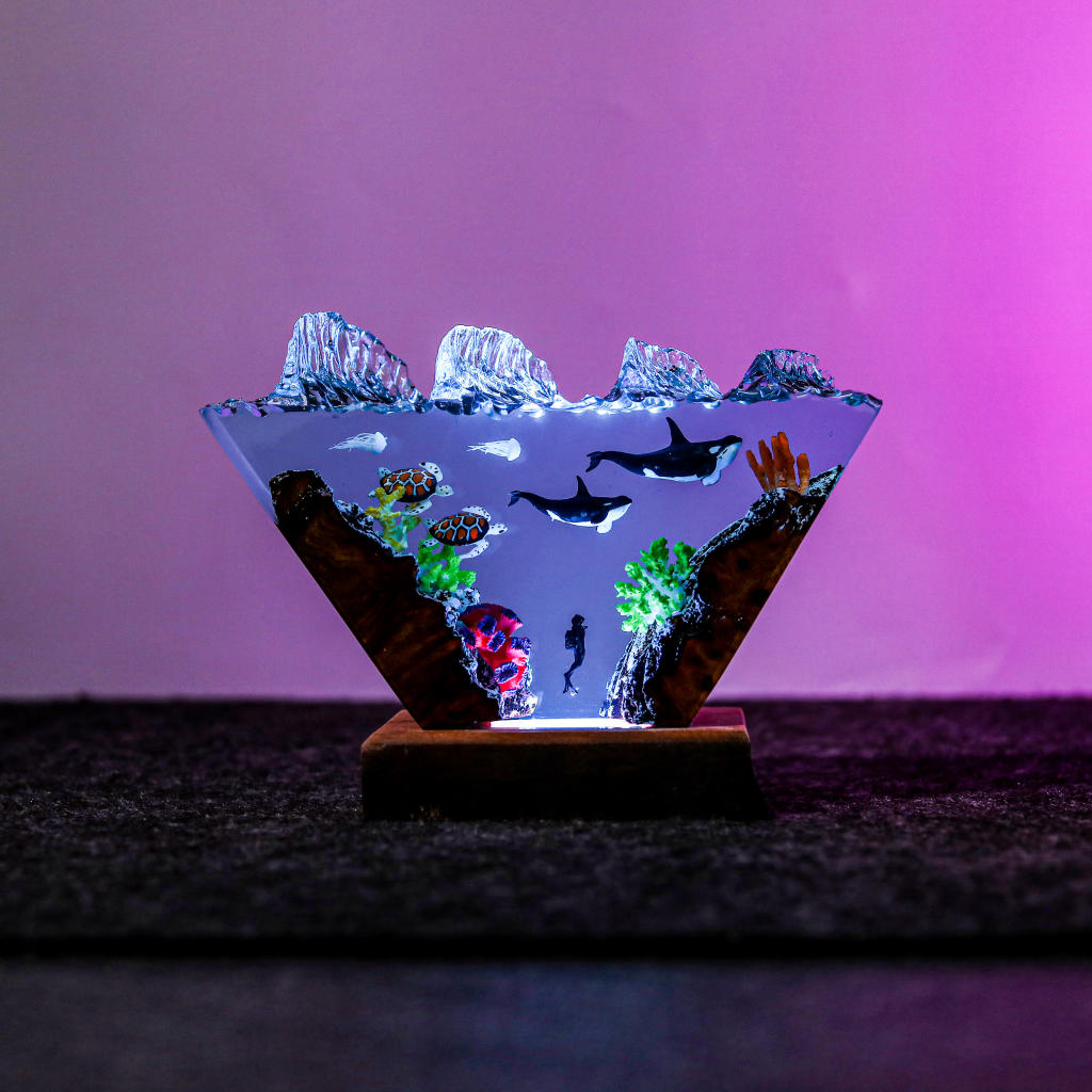 Orca and Sea Turtle Night Light Ver 2 - Image 12