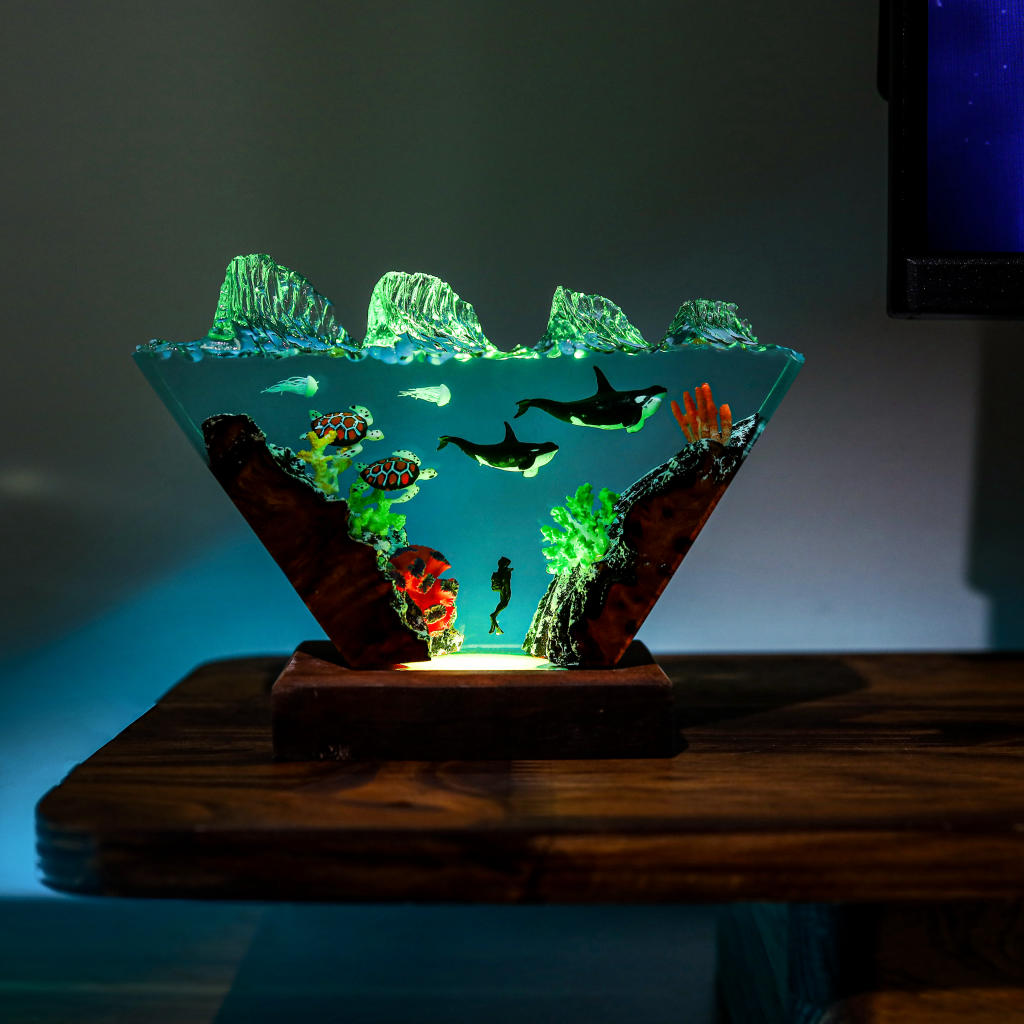 Orca and Sea Turtle Night Light Ver 2 - Image 4