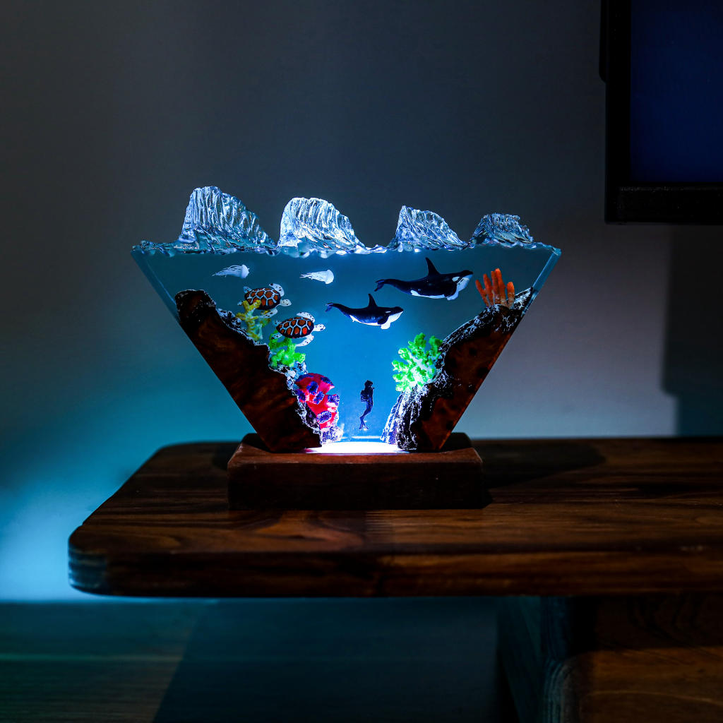 Orca and Sea Turtle Night Light Ver 2 - Image 5