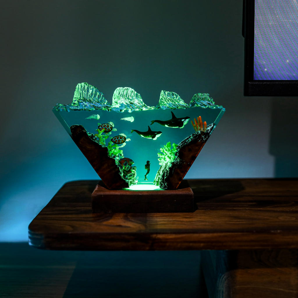 Orca and Sea Turtle Night Light Ver 2 - Image 6