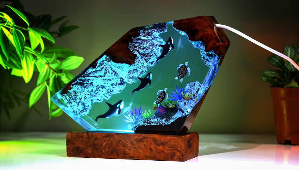 Orca and Sea Turtle Night Light - Image 4