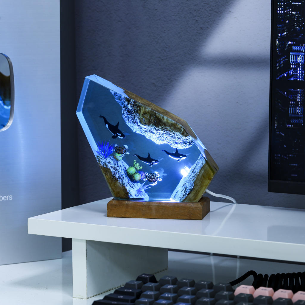 Orca and Sea Turtle Night Light - Image 2