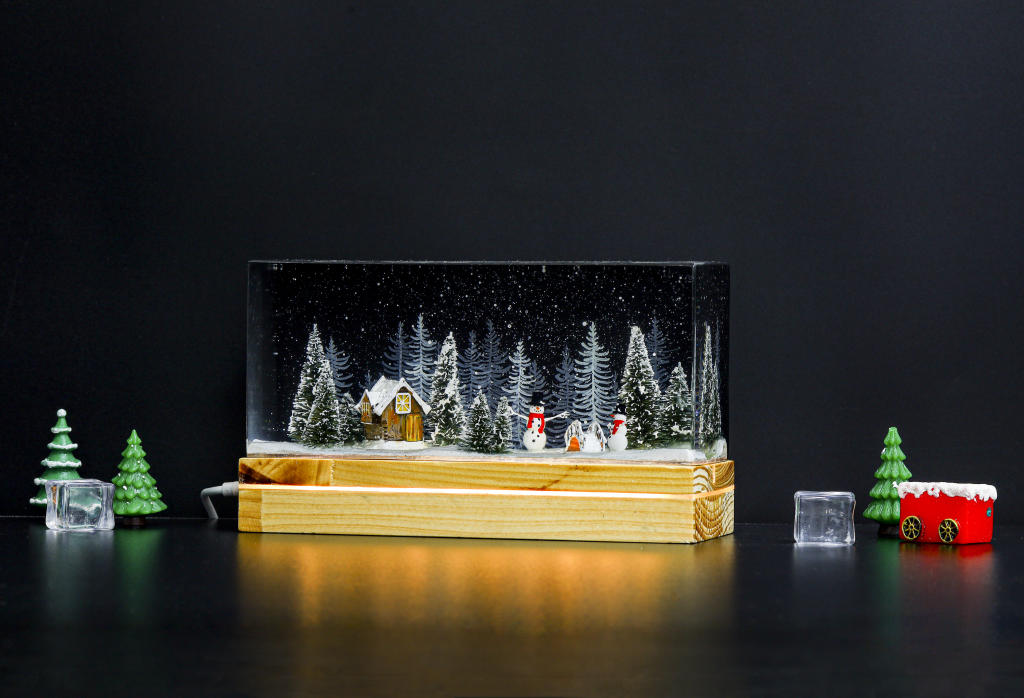 Snowman Christmas Night Lamp - Image 10
