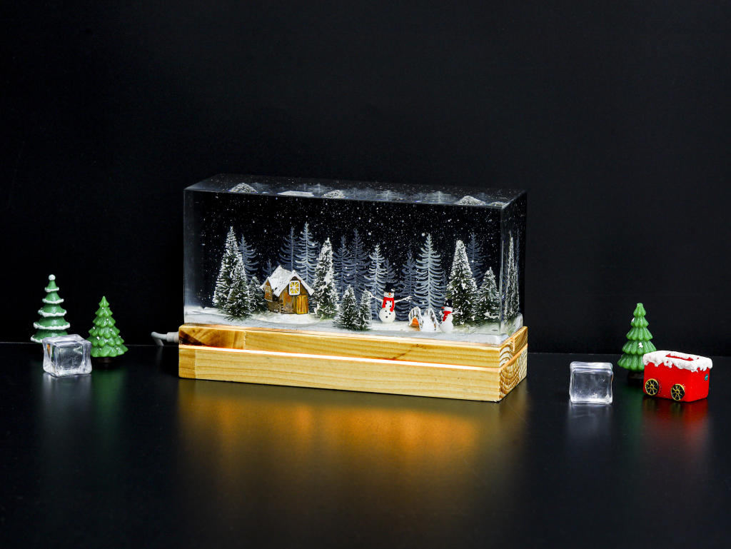 Snowman Christmas Night Lamp - Image 9