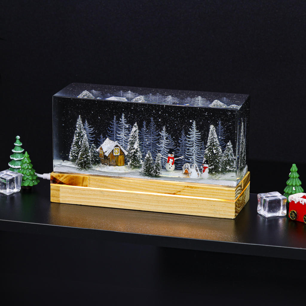 Snowman Christmas Night Lamp - Image 2