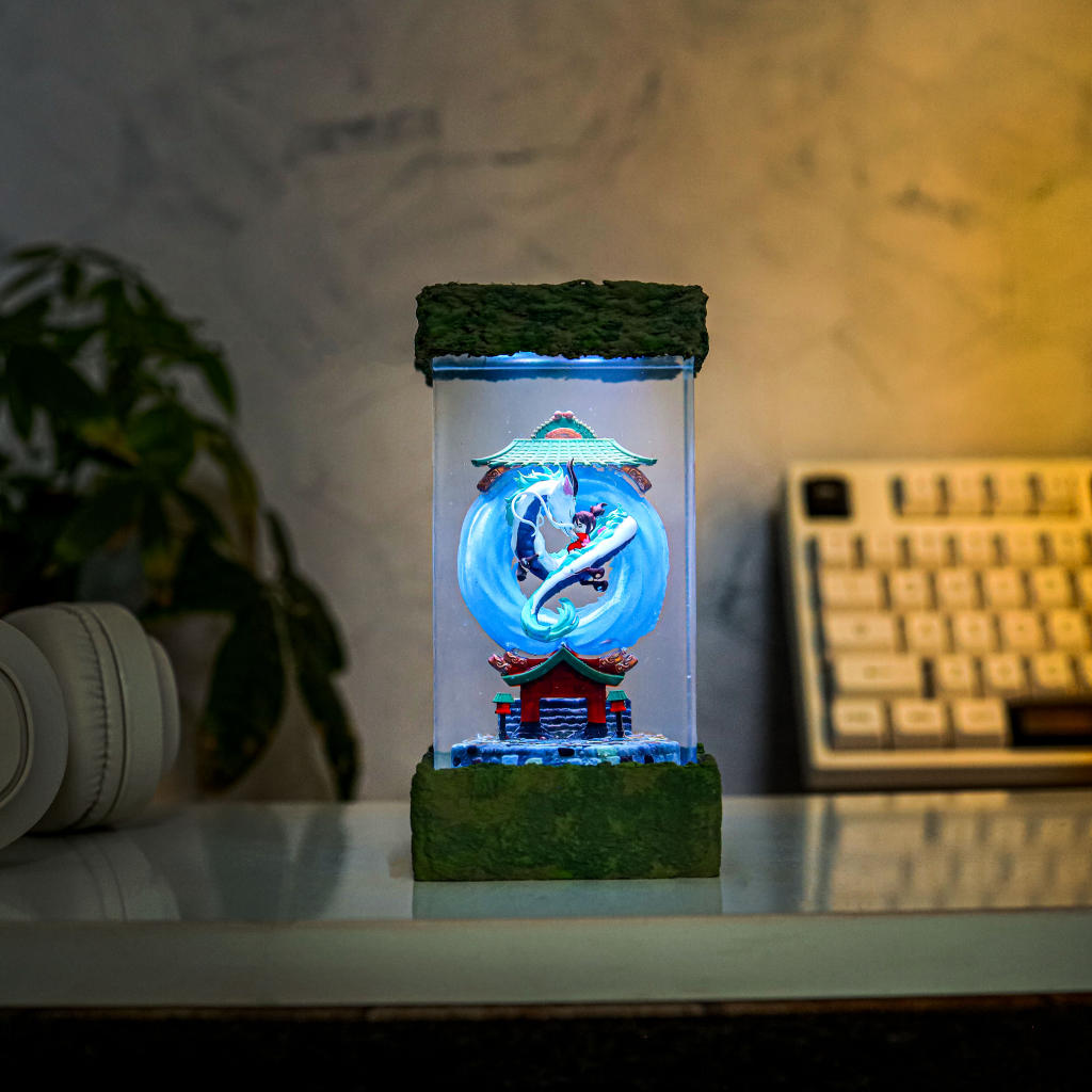 Spirited Away Haku and Chihiro Lamp - Image 2