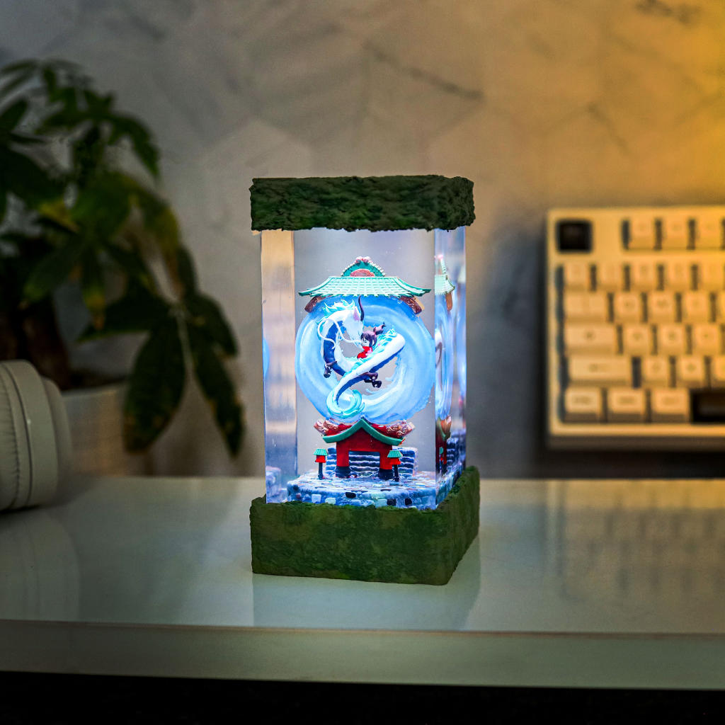 Spirited Away Haku and Chihiro Lamp - Image 4