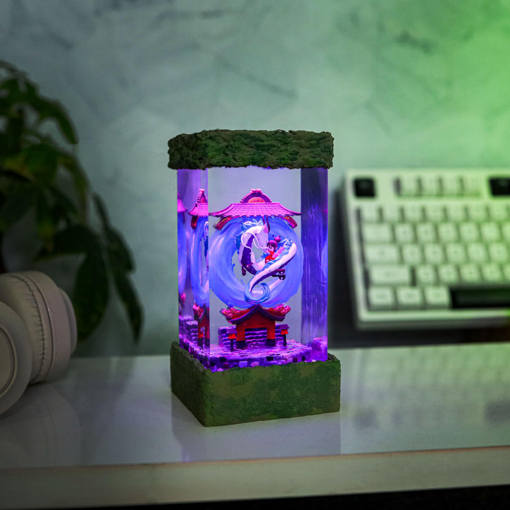 Spirited Away Haku and Chihiro Lamp - Image 8