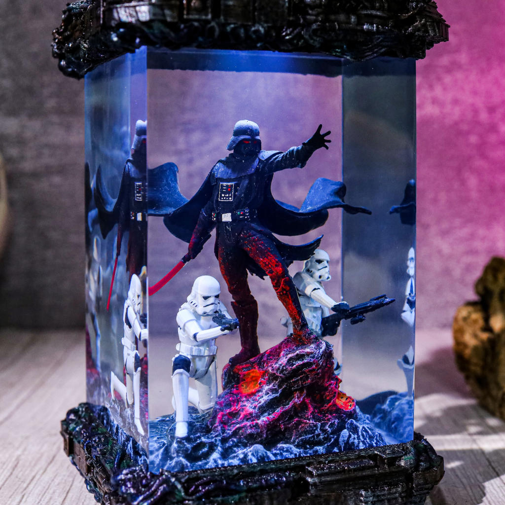 Star Wars Darth Vader and Stormtrooper Diorama Lamp - Image 9