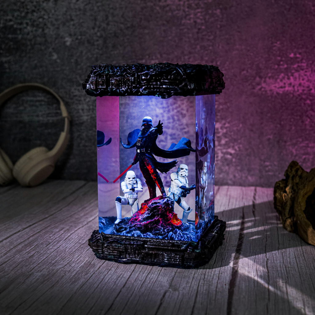 Star Wars Darth Vader and Stormtrooper Diorama Lamp - Image 8