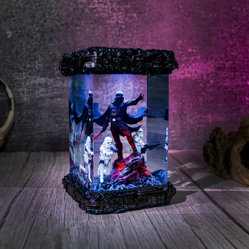Star Wars Darth Vader and Stormtrooper Diorama Lamp - Image 7