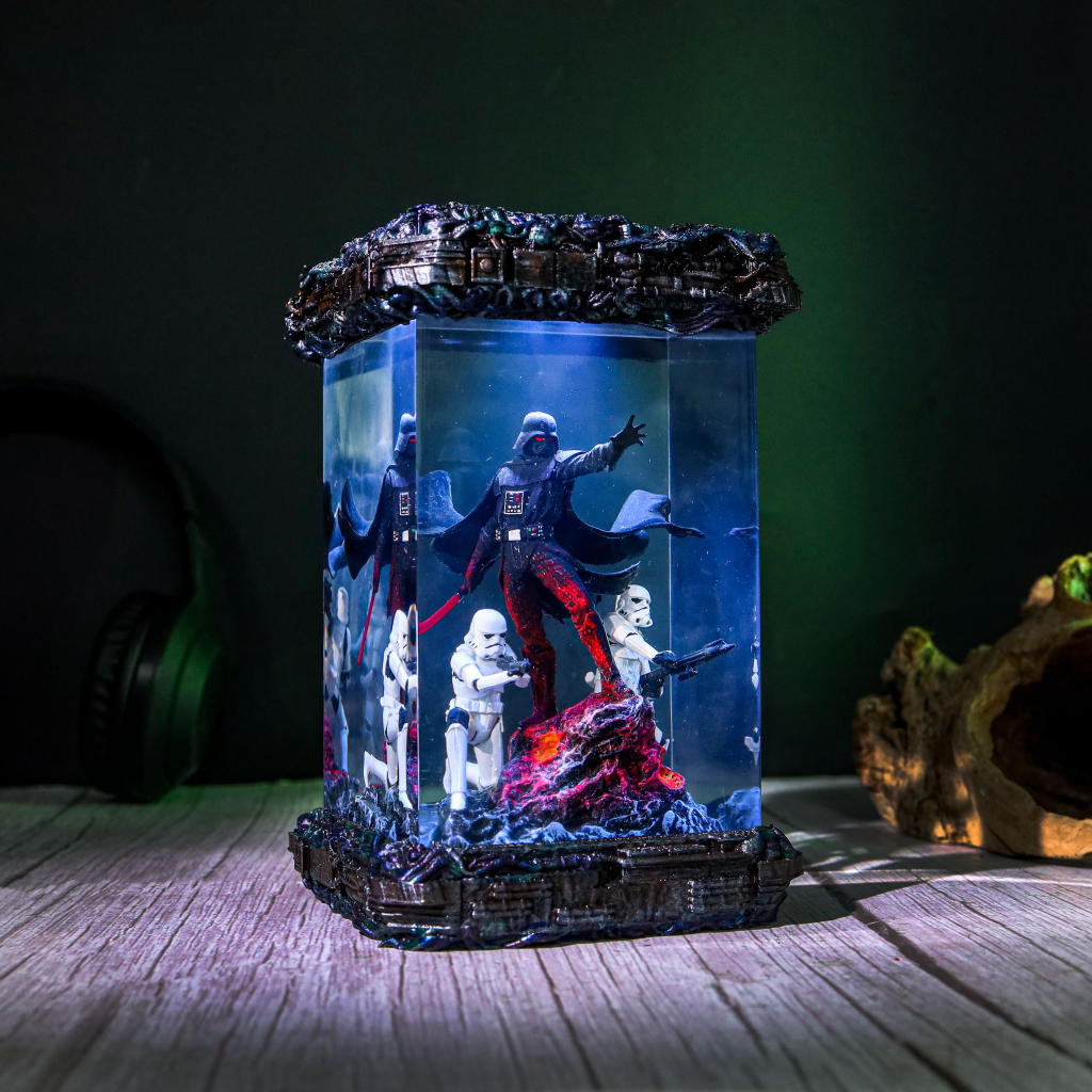 Star Wars Darth Vader and Stormtrooper Diorama Lamp - Image 6