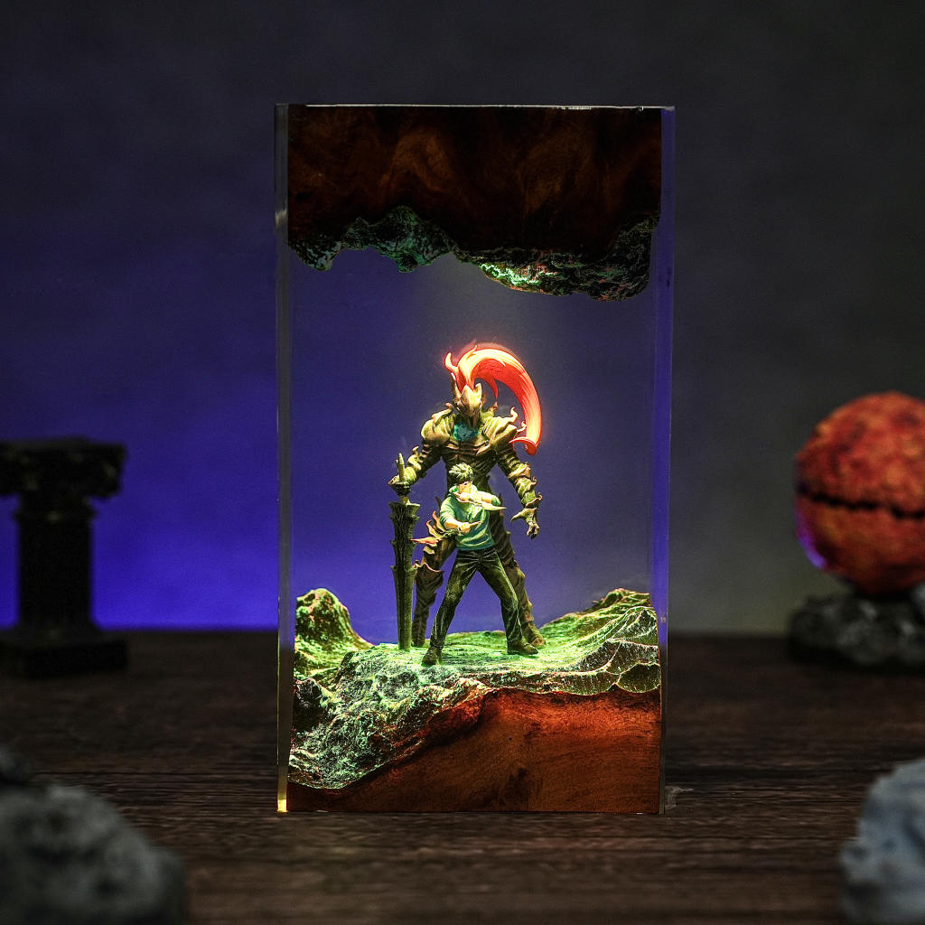 Dark Fantasy Warrior Resin lamp - Image 7