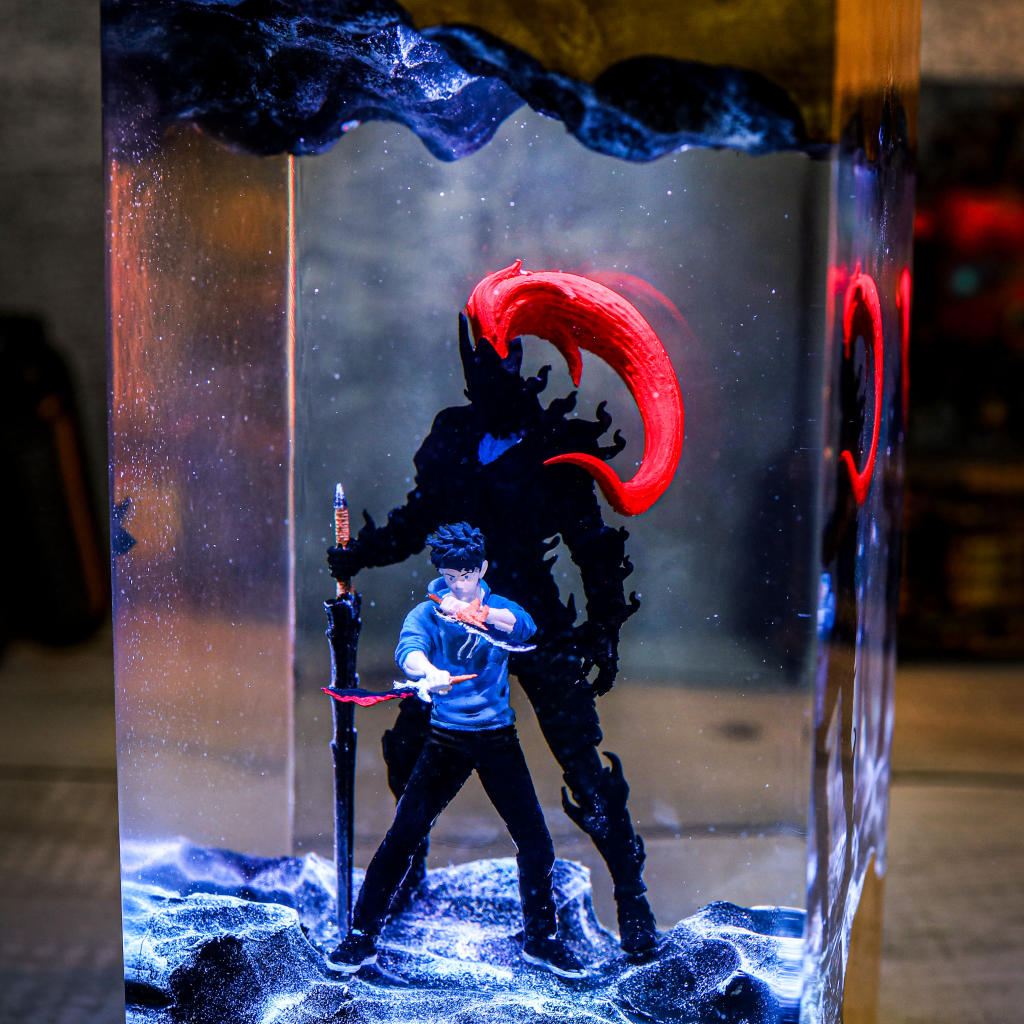 Dark Fantasy Warrior Resin lamp - Image 5