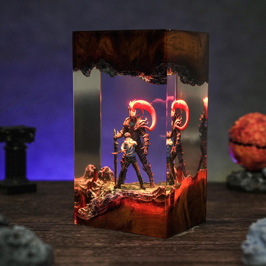 Dark Fantasy Warrior Resin lamp - Image 8